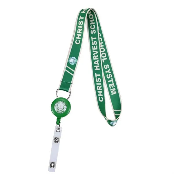 3/4" Retractable Polyester Lanyard