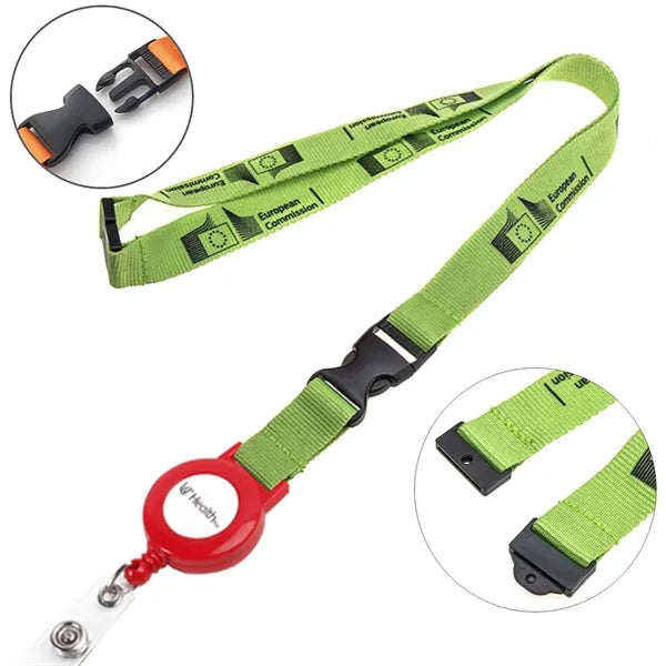 3/4" Retractable Polyester Lanyard