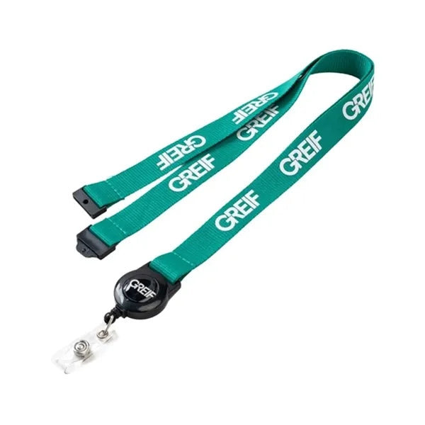3/4" Retractable Polyester Lanyard