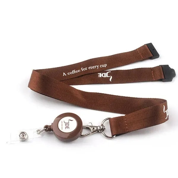 3/4" Retractable Polyester Lanyard