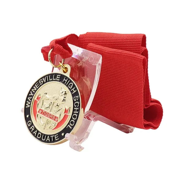 Gold-plated commemorative graduation honor medal