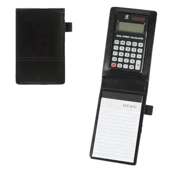 Mini Business Office Pocket Memo Pad Notepad with Calculator
