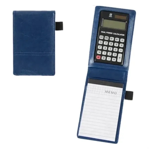 Mini Business Office Pocket Memo Pad Notepad with Calculator