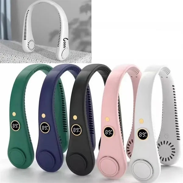 Bladeless Neck Fan USB Rechargeable Hands-Free Cooler