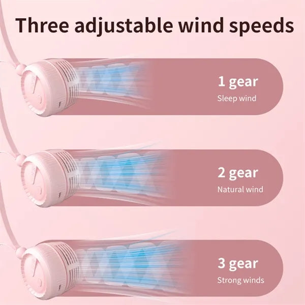 Neck Fan USB Rechargeable Hands-Free Portable Cooler