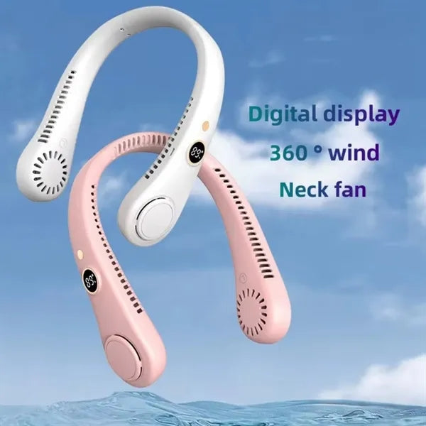 Bladeless Neck Fan USB Rechargeable Hands-Free Cooler