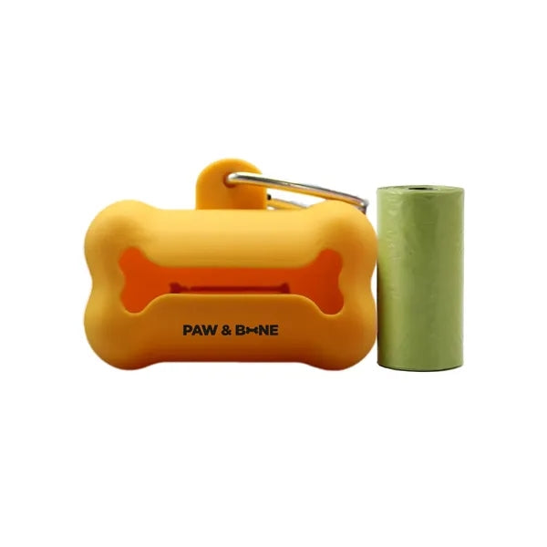 Bone Shape Waste Dispenser with Bags & Clip