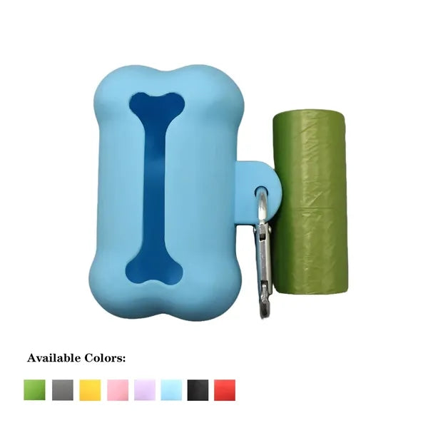 Bone Shape Waste Dispenser with Bags & Clip