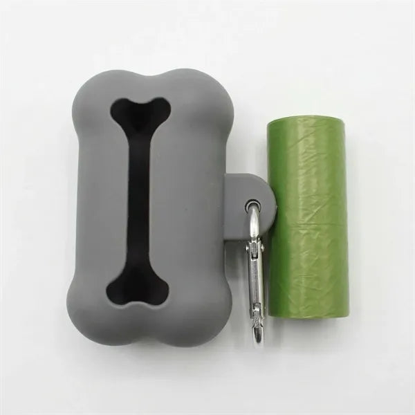 Bone Shape Waste Dispenser with Bags & Clip