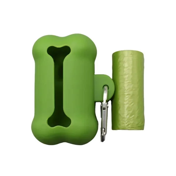 Bone Shape Waste Dispenser with Bags & Clip