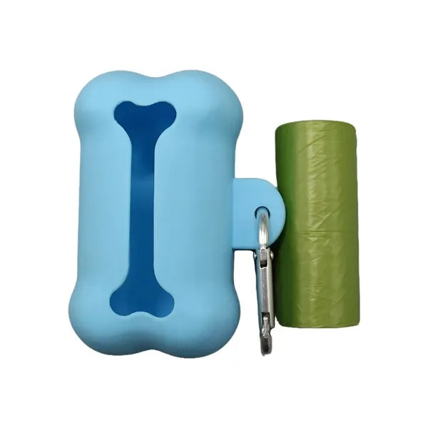 Bone Shape Waste Dispenser with Bags & Clip