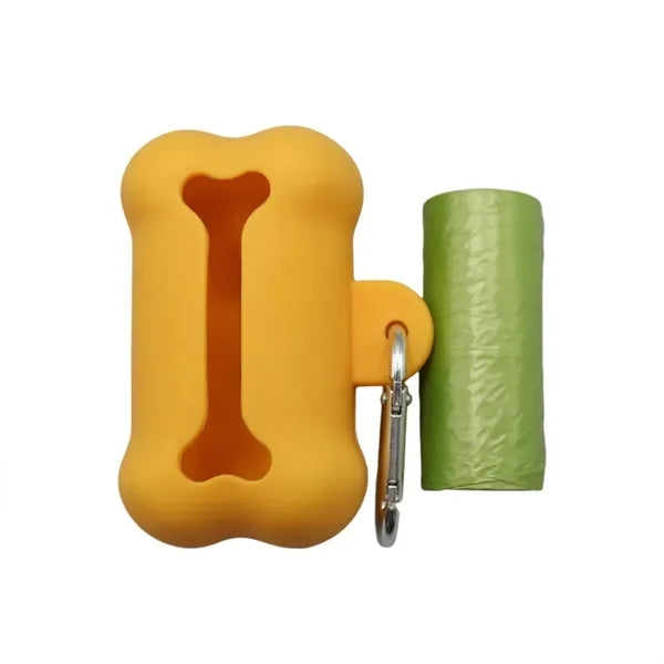 Bone Shape Waste Dispenser with Bags & Clip