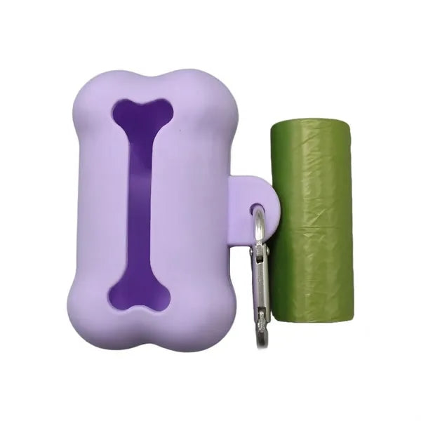 Bone Shape Waste Dispenser with Bags & Clip