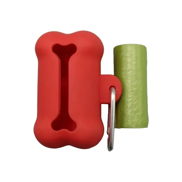 Bone Shape Waste Dispenser with Bags & Clip
