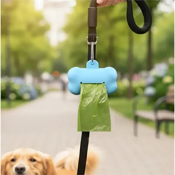 Bone Shape Waste Dispenser with Bags & Clip