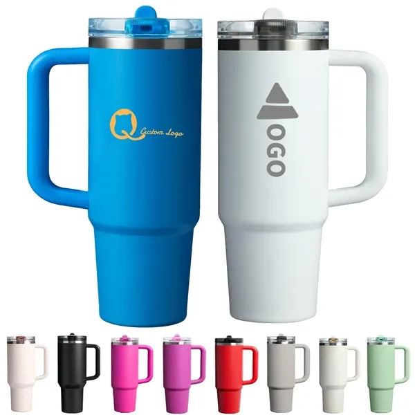 30 oz Stainless Steel Insulated Tumbler Mug with Handle