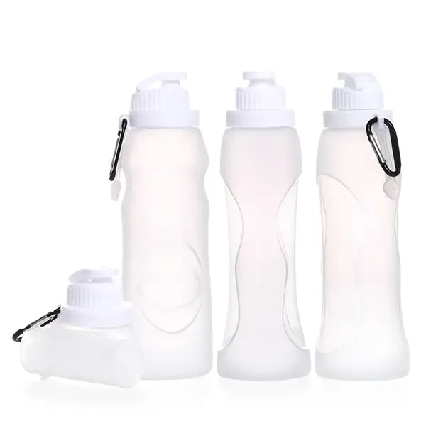 17 oz Silicone Collapsible Water Bottle with Custom Logo