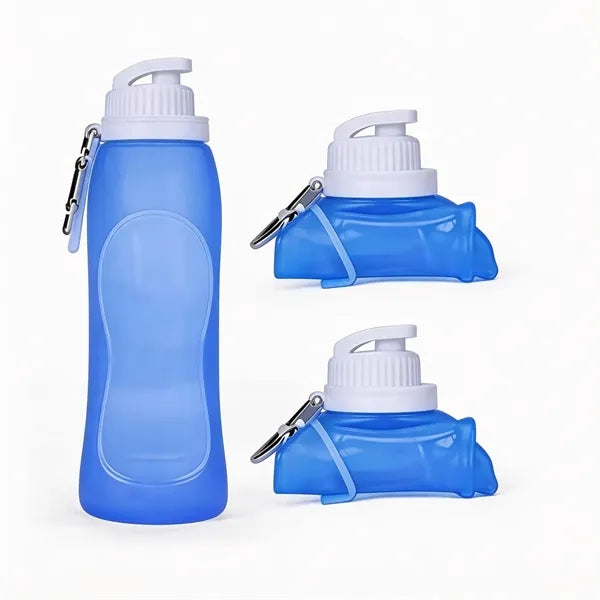 17 oz Silicone Collapsible Water Bottle with Custom Logo