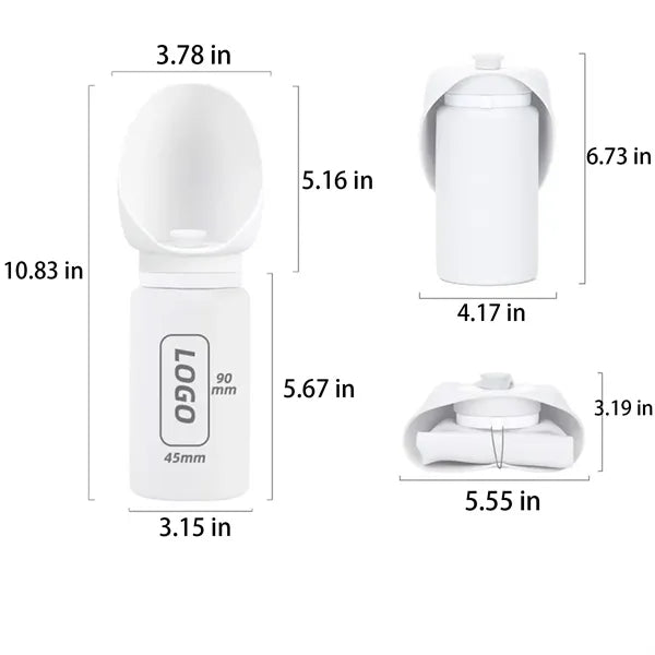 18Oz Portable Dog Water Bottle