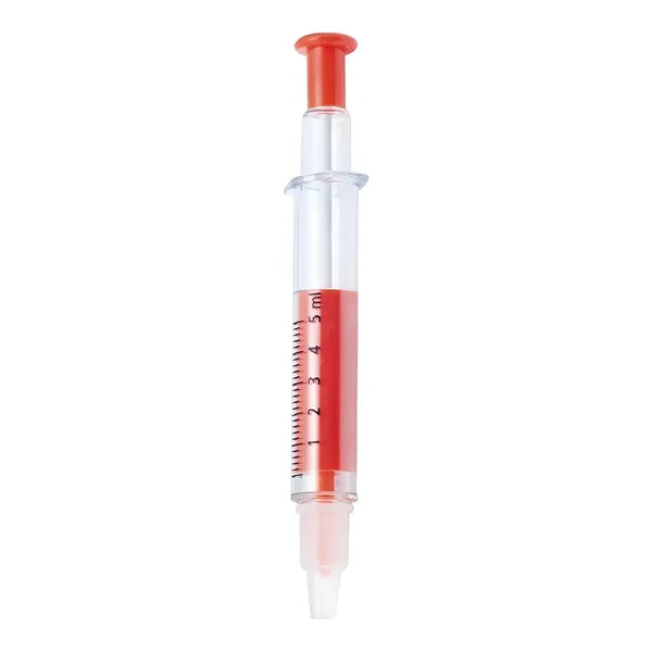 Syringe Shape Highlighter & Ballpoint Pen