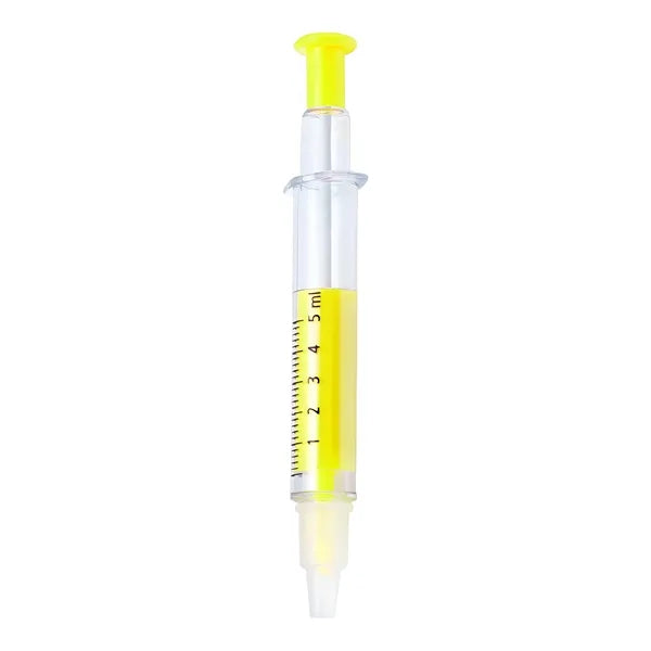 Syringe Shape Highlighter & Ballpoint Pen