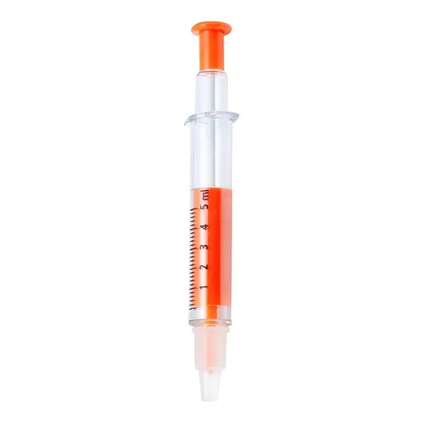 Syringe Shape Highlighter & Ballpoint Pen