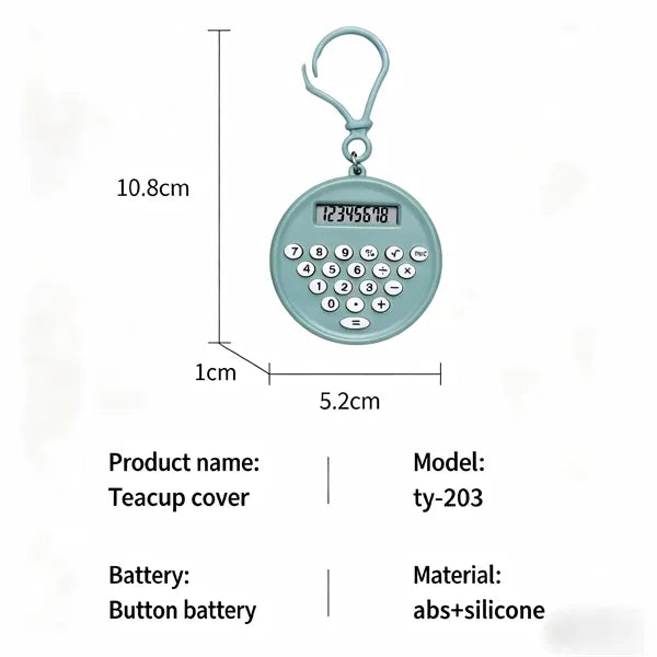 Calculator Keychain Pendant