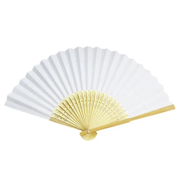 Full-color Folding Bamboo Paper Hand Fan Lightweight