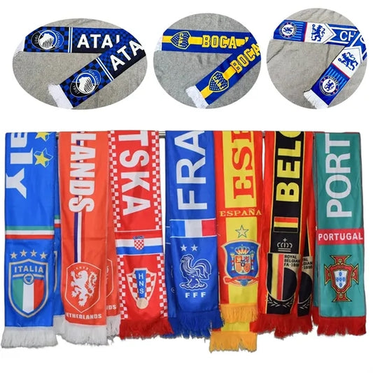 Acrylic Knit Soccer Scarf for Fans