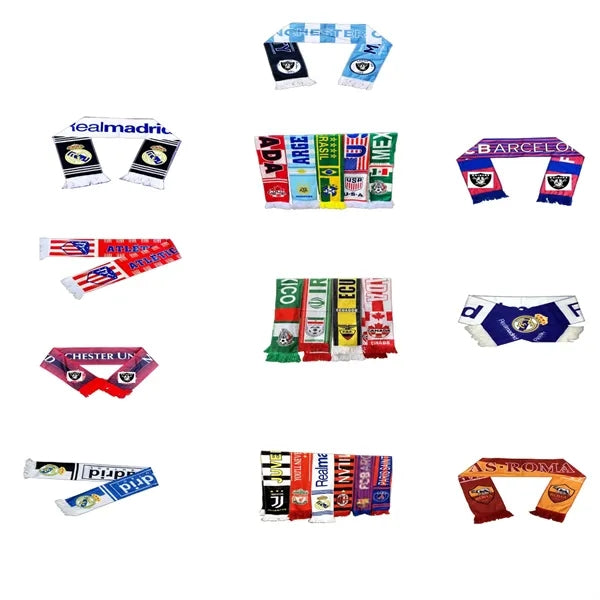 Acrylic Knit Soccer Scarf for Fans