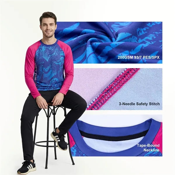 Unisex Sunproof Long Sleeve Fishing T Shirt 200GSM