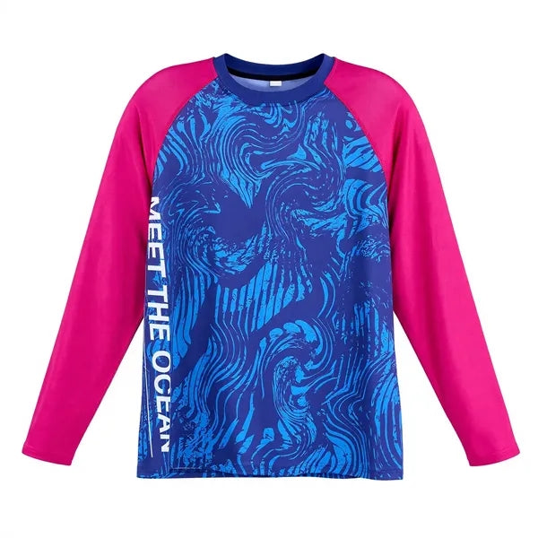 Unisex Sunproof Long Sleeve Fishing T Shirt 200GSM