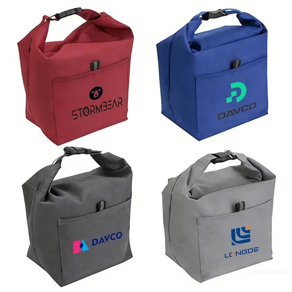 Premium Heathered Polyester Insulated Lunch Tote