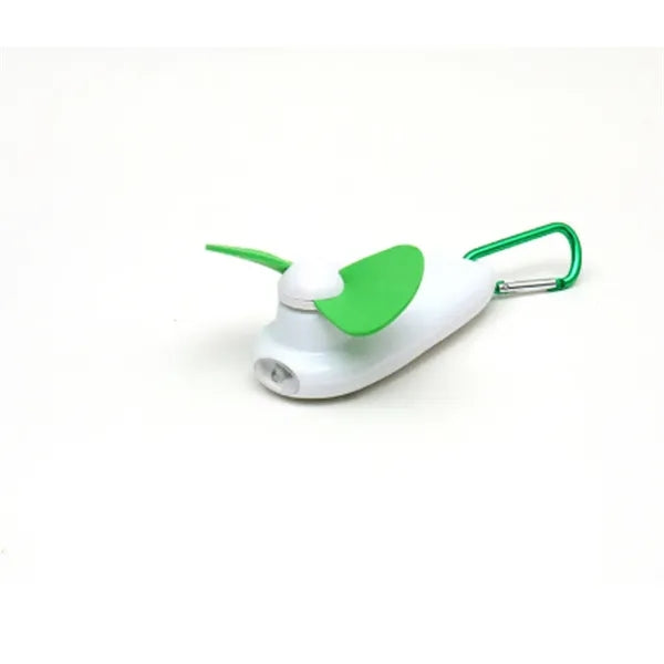 Cute Portable Mini Fan with Light & Carabiner