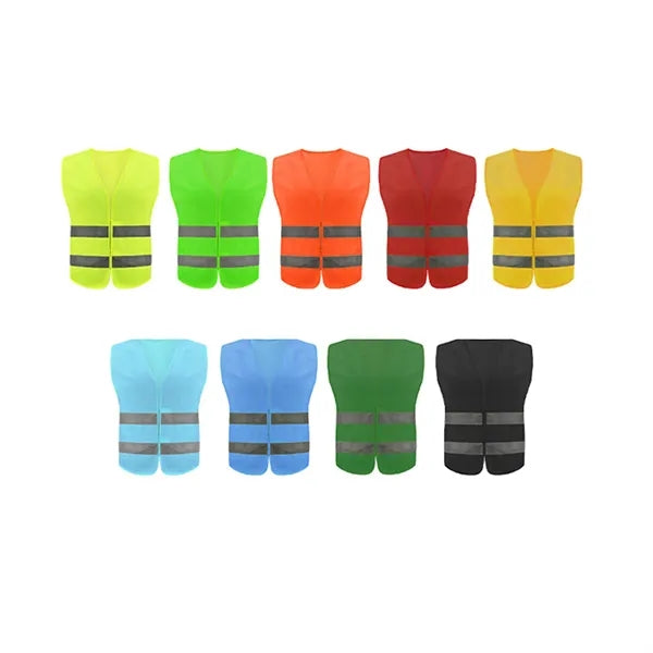 Premium Reflective Safety Vest With Pockets Full Color Print