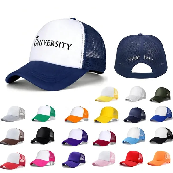 5-Panel Mesh Baseball Trucker Cap