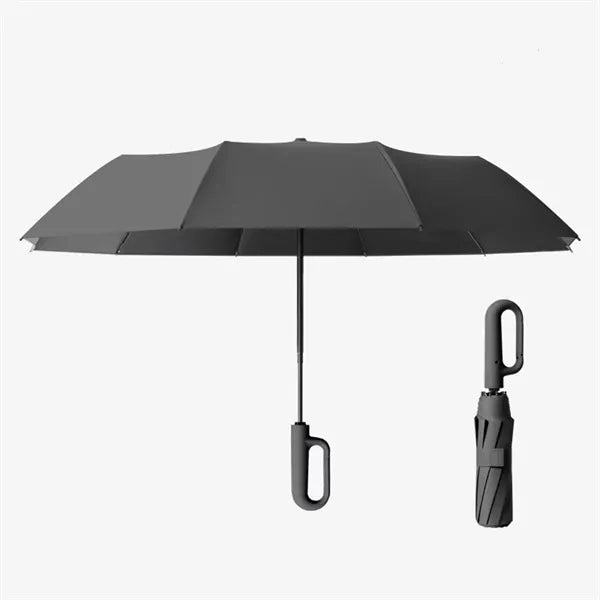 Windproof Compact Travel Umbrella With Ergonomic Handle