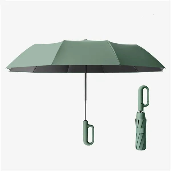 Windproof Compact Travel Umbrella With Ergonomic Handle