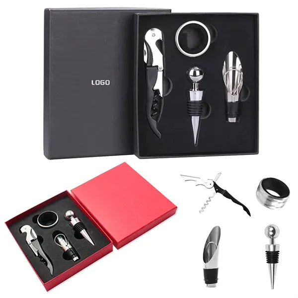 4-Piece Stainless Steel Wine Opener Set