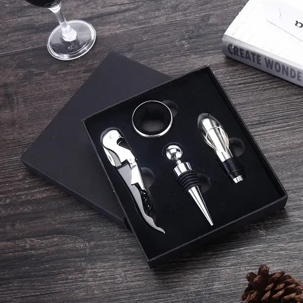 4-Piece Stainless Steel Wine Opener Set