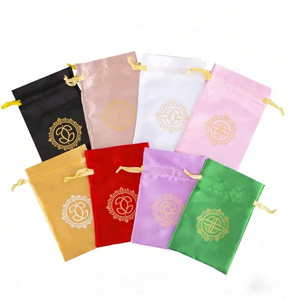 Christmas Gift Satin Drawstring Pouch