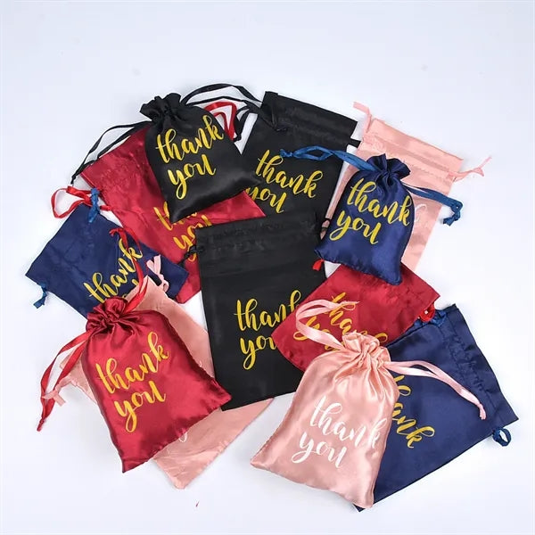 Christmas Gift Satin Drawstring Pouch