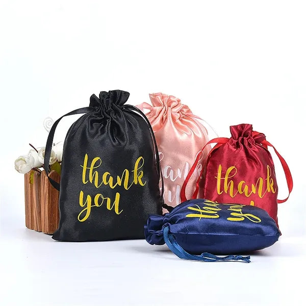 Christmas Gift Satin Drawstring Pouch