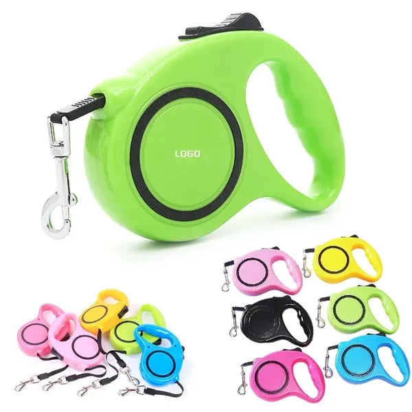 3 Meters Retractable Dog Leash with One-Hand Brake