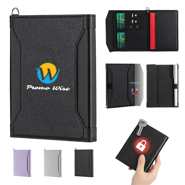 Versatile RDIF Shielded Magnetic Clasp Passport Holder