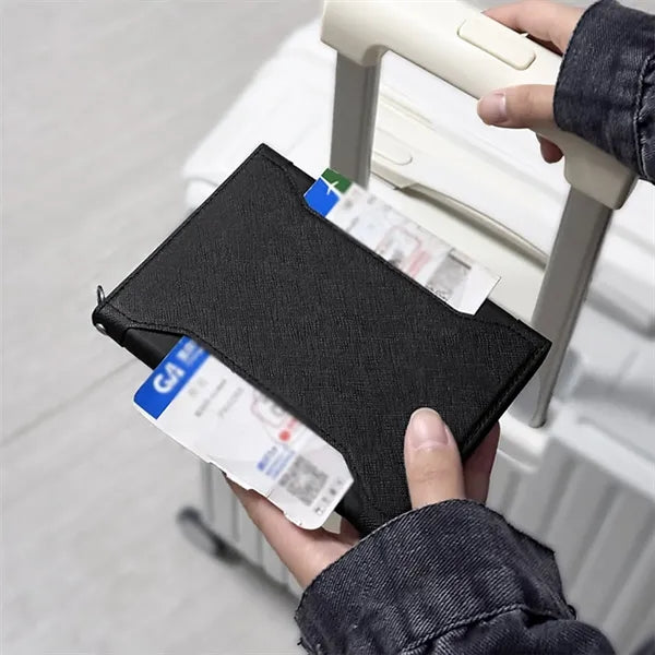 Versatile RDIF Shielded Magnetic Clasp Passport Holder