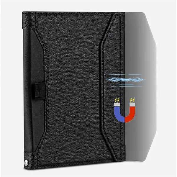 Versatile RDIF Shielded Magnetic Clasp Passport Holder