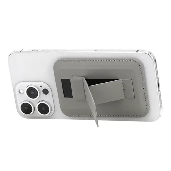 Magnetic Small PU Leather Card and Phone Holder