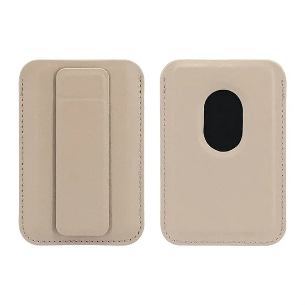 Magnetic Small PU Leather Card and Phone Holder