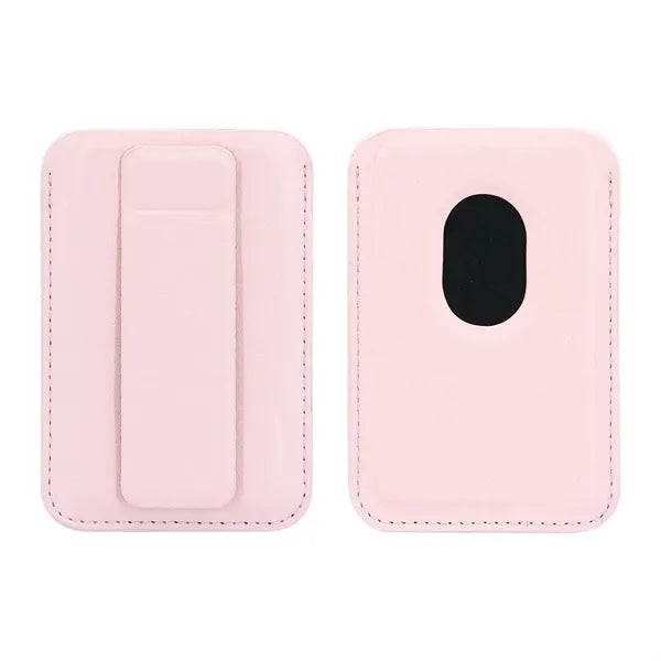 Magnetic Small PU Leather Card and Phone Holder